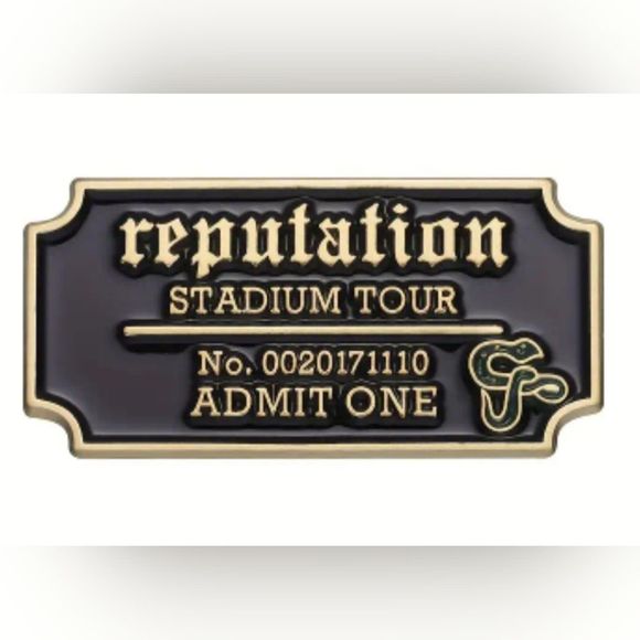 Taylor Swift Jewelry - Taylor Swift Reputation Ticket Pin - Brand New